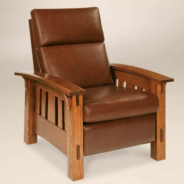 Mission chair shop recliner